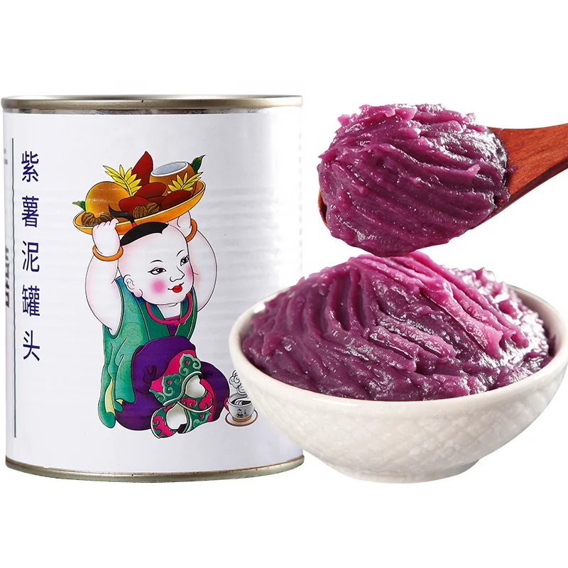 Factory Directly Double Happiness Canned Purple Sweet Potato Puree 0.9KG from Chinese (62190518915)