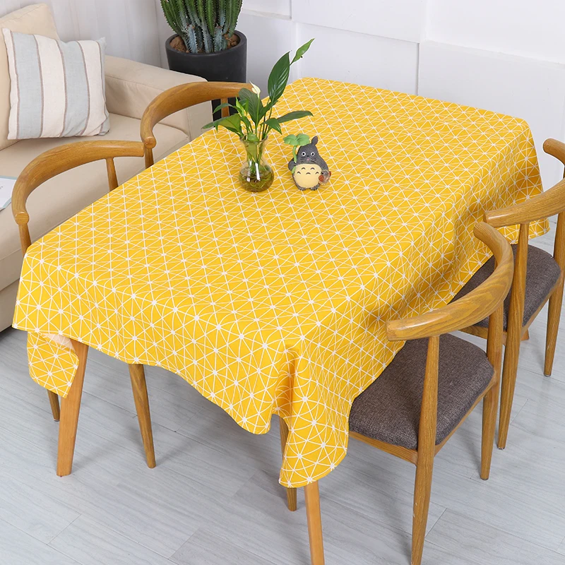Moroccan Cotton Linen Vintage Wooden Grain Pattern Design Rectangle Tablecloth Dinner Picnic Table Cloth Home Decoration