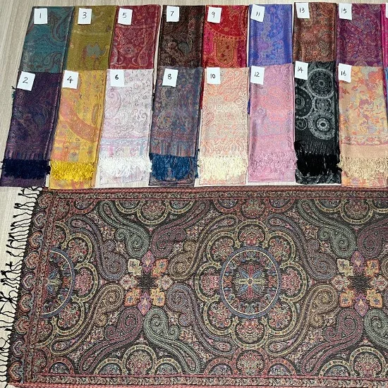2025 Wholesale Silk Yarn Neck Wear Muffler Scarf New Instant Jacquard Pashmina Rayon Foulard Hjab Autumn Pashminas Scarf