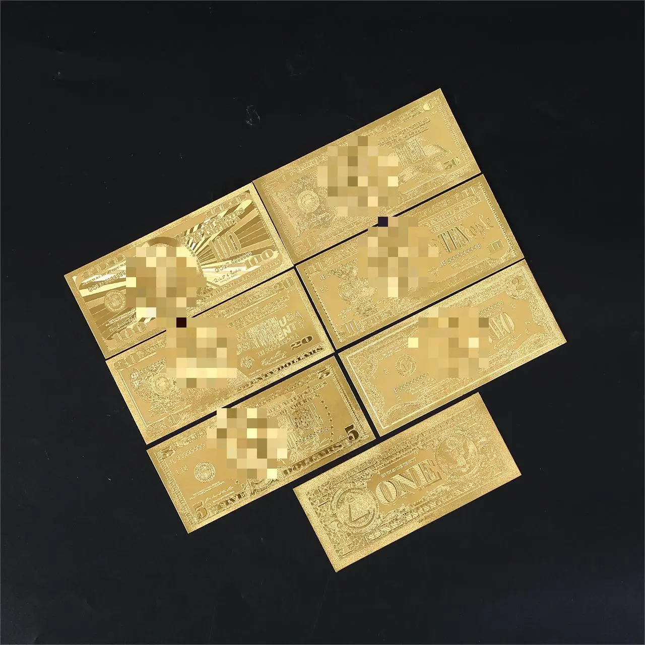 Fs-craft Лидер продаж, два доллара 99.9% 24k позолоченные банкноты Золотая фольга