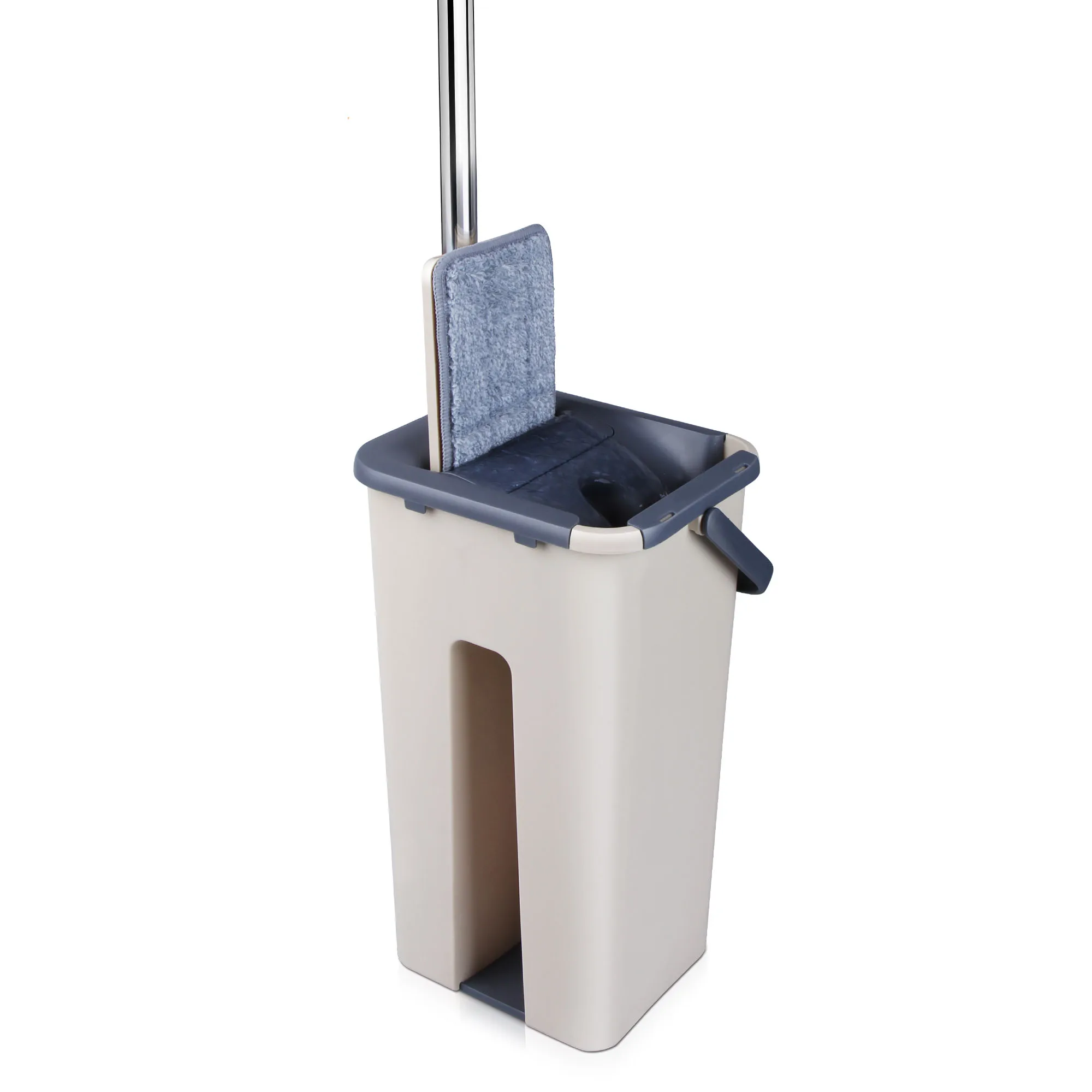 Hot Selling Quick Clean Household Cleaning Tools Easy Use Self-washed Flat Mop With Squeeze Bucket Set