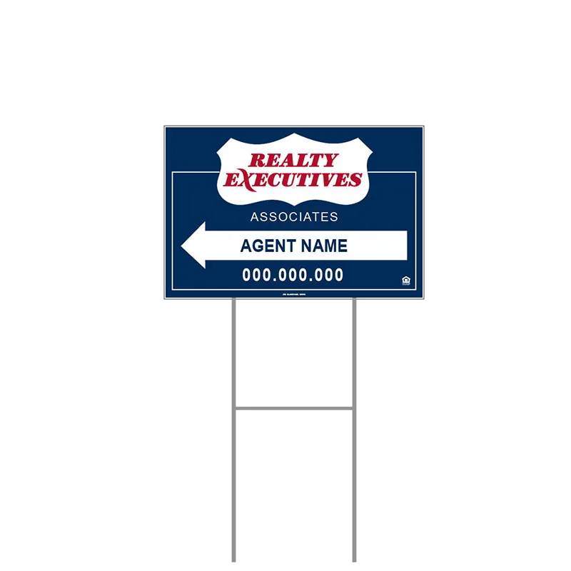 Free Sample 18*24 inches PP corrugated sheet custom traffic letter signs Party Welcome Yard sign