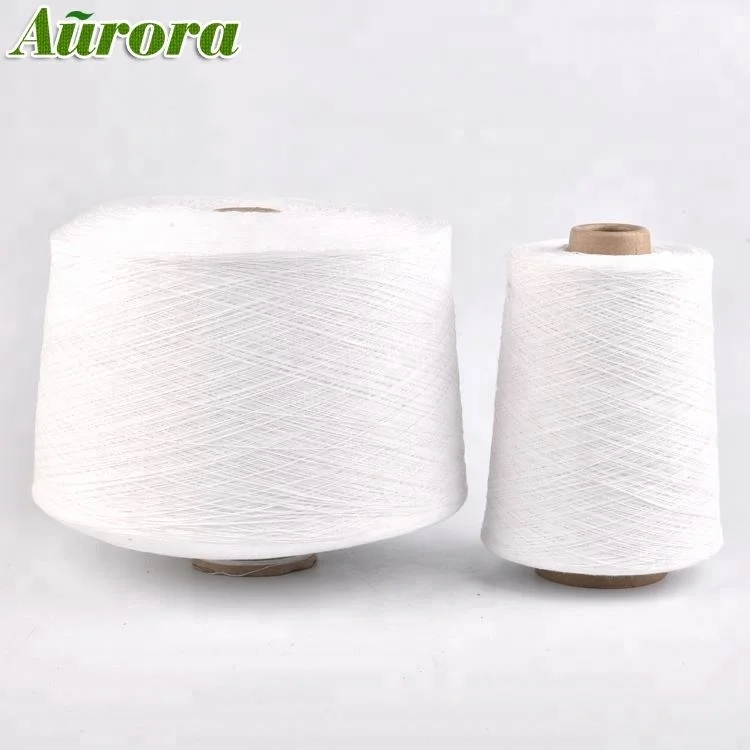factory price high tenacity cotton polyester blended yarn for towel regenerated towel yarn