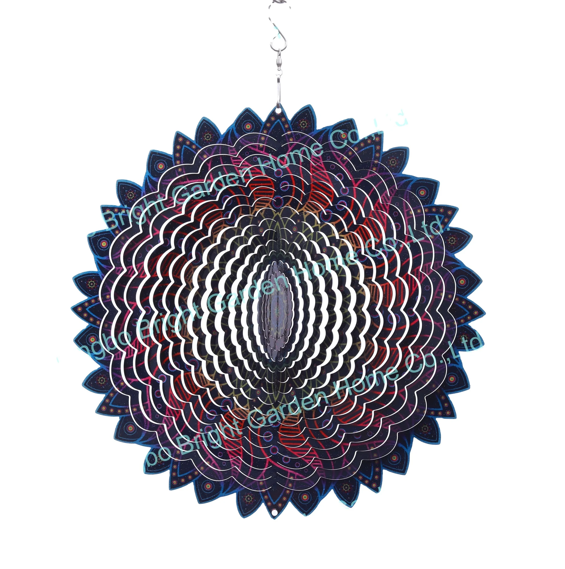 
12 Inch Mandala 3D Wind Spinners For Garden Decoration 