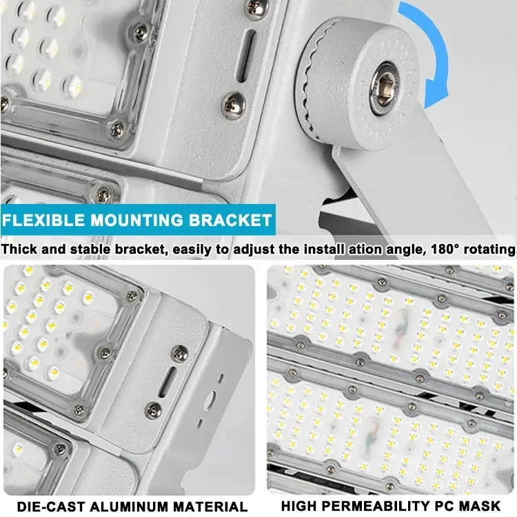 Waterproof Smd LED Reflector Floodlight Die-Casting Aluminum Good Heat Dissipation 150w 200w 300w 400w 500w Flood Light