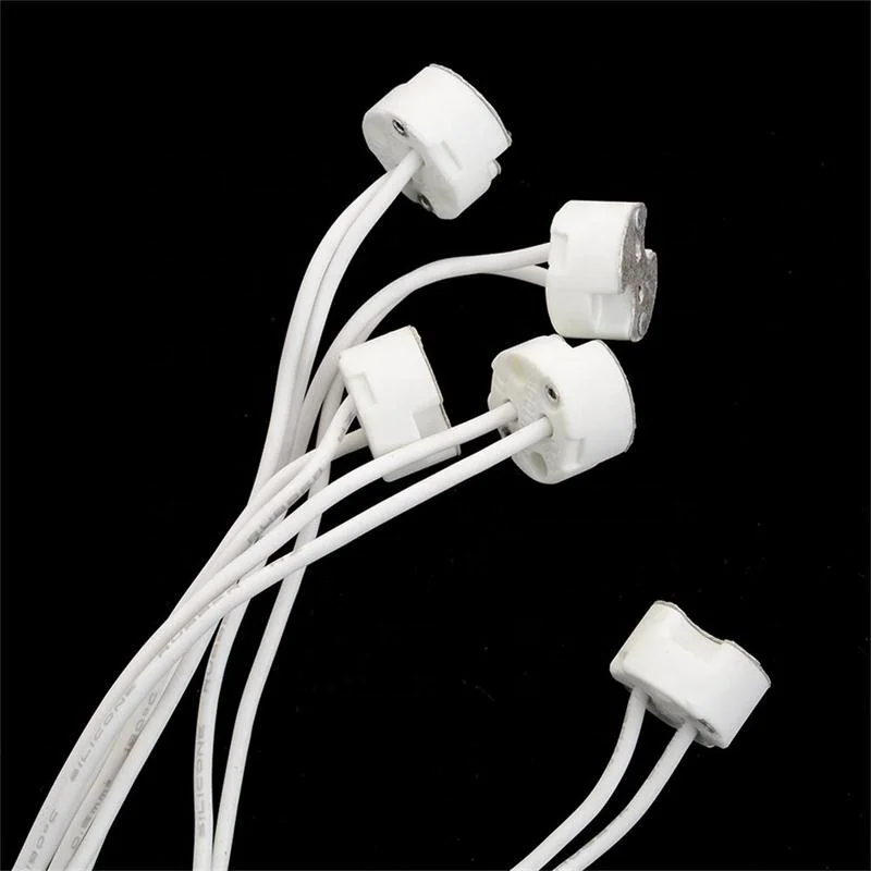  Проводной разъем MR11 MR16 GU5.3 G4 галогенный держатель для светодиодных ламп базовая розетка основание керамики и фарфора из