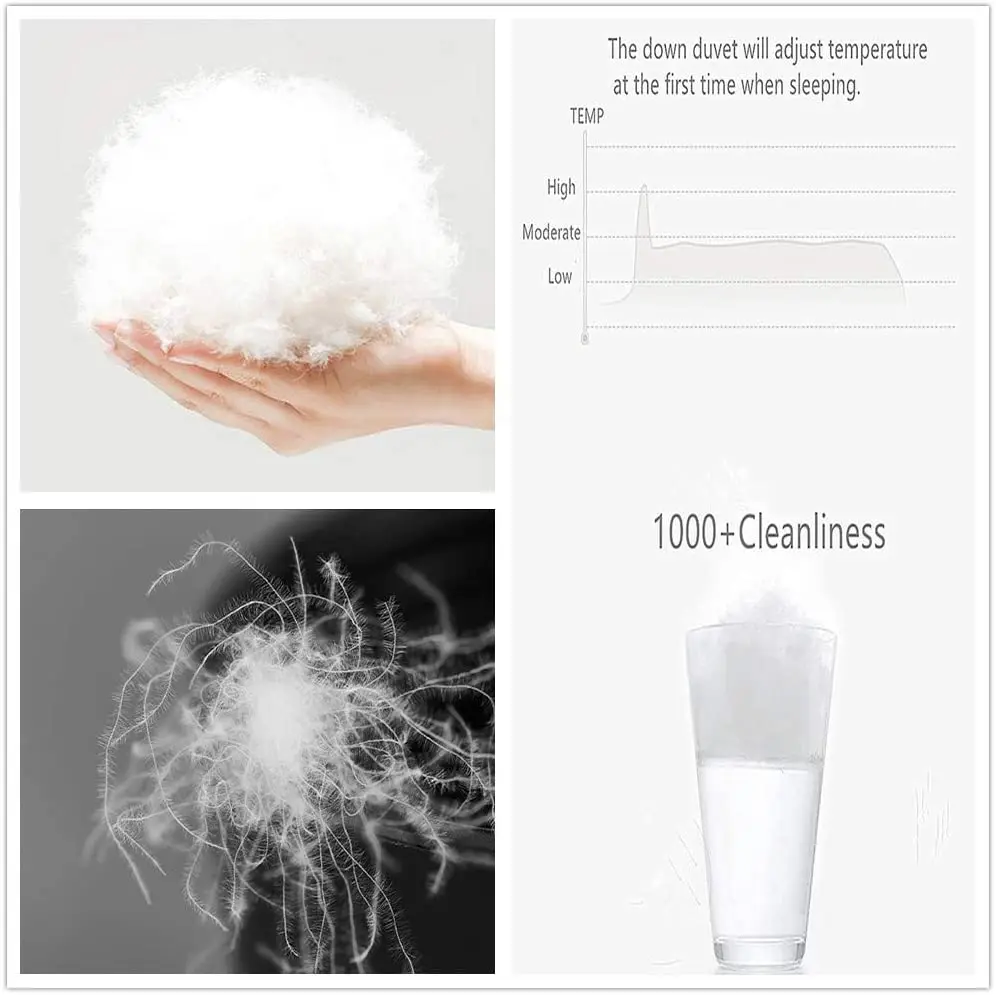 Lightweight Down Blanket, Cooling Down Comforter Duvet Insert for Summer/ Warm Weather