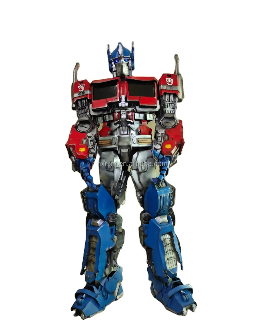 Halloween Led Robot costume  Cosplay 2.7m tall Led  marvel robot optimus prime Mascot Costumes For Adults Men