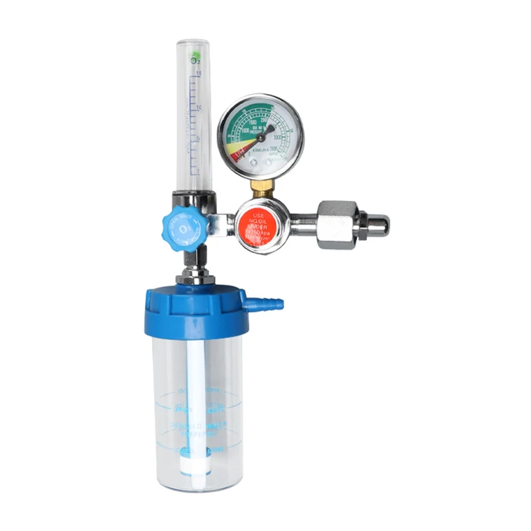 2021 Hot Selling Medical Oxygen Regulators Manometer Oxygen Pressure Regulator with Humidifier