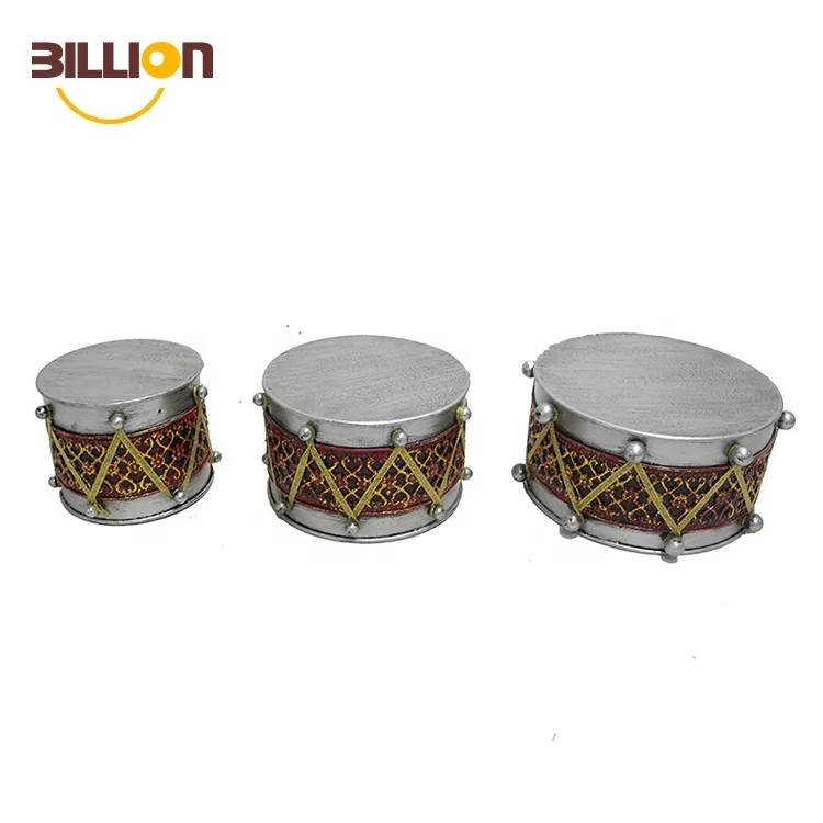 Metal Crafts Three Drums Wholesale Christmas Decorations