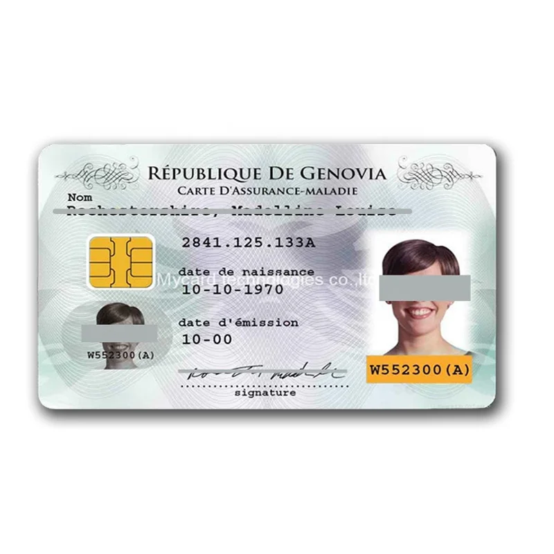 High quality customized printing plastic PVC contact atm chip memory card