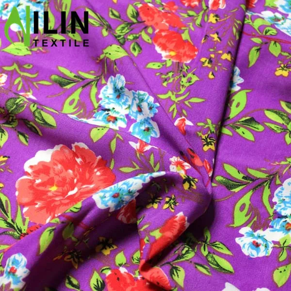 Hot sale 100 polyester wool peach print fabric in Pakistan