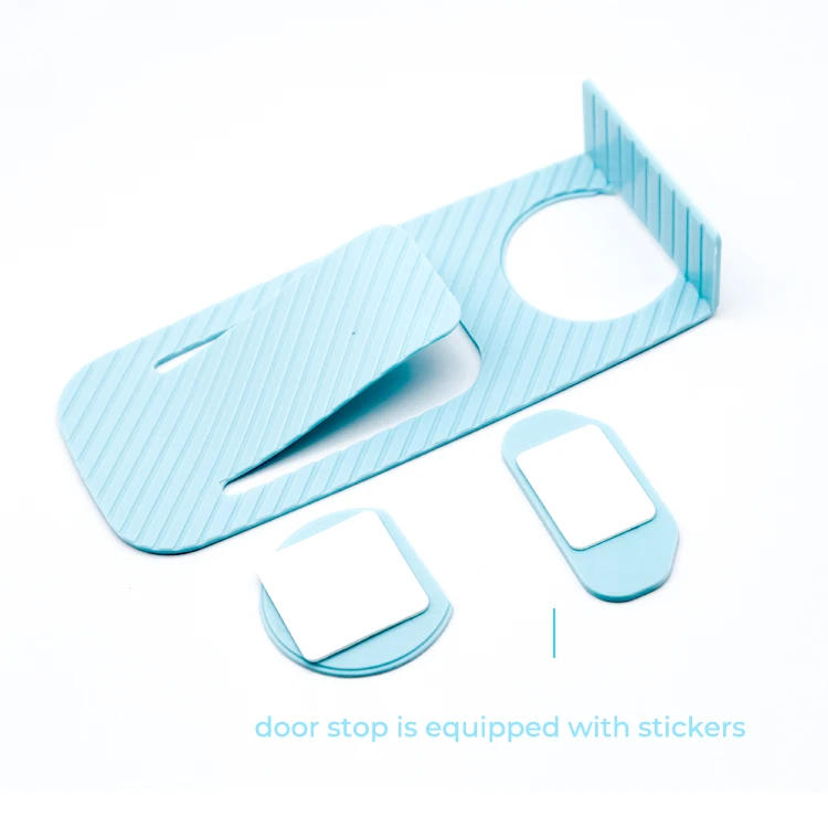 Multi Colors Heavy Duty Easy Installation Plastic Door Wedge Stopper