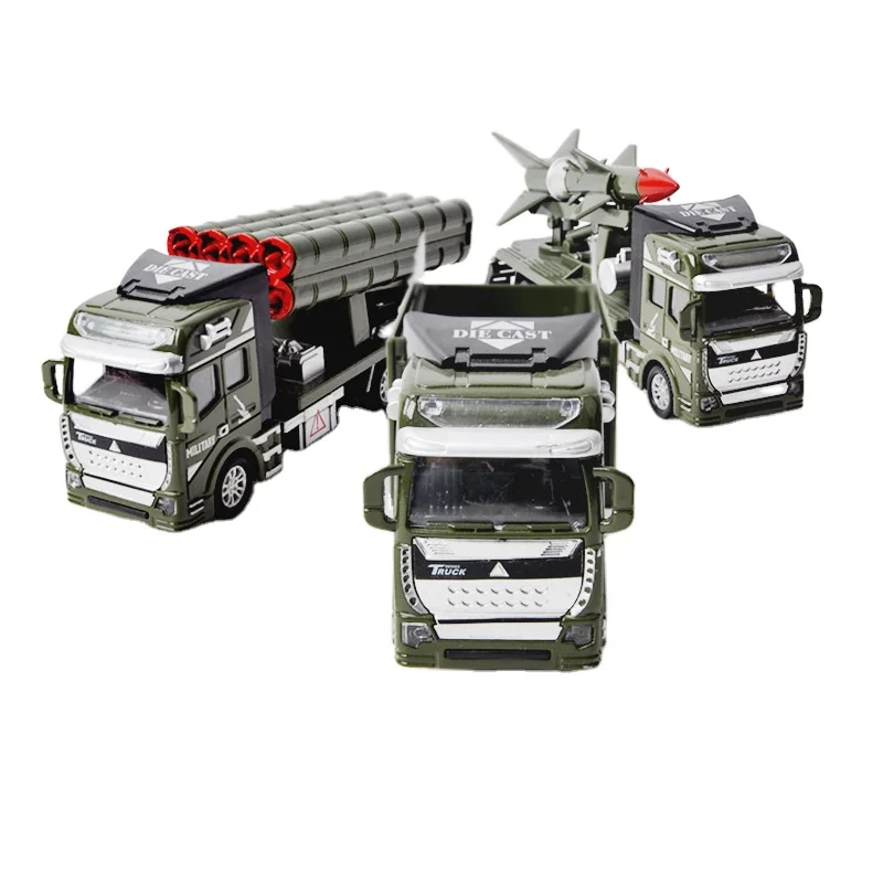 Hot selling Simulation toy missile car rocket launcher transporter kids toys boys