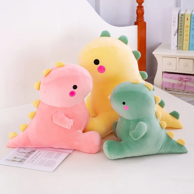 Wholesale Dinosaur Plush Doll Huggable Cartoon Down Cotton Toy Nap Lying Pillow Toy Couple Backrest Soft Creative Doll