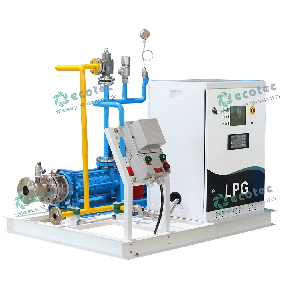 Portable LPG Gas Skid Mini LPG Skid t Filling machine with LPG Pump