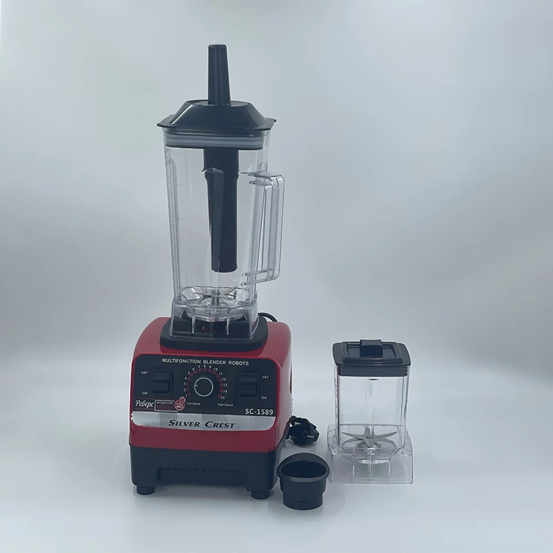 New Product 2 In 1 Blender Double Cup Strong Power 9525 Motor Silver Crest Blender For Home