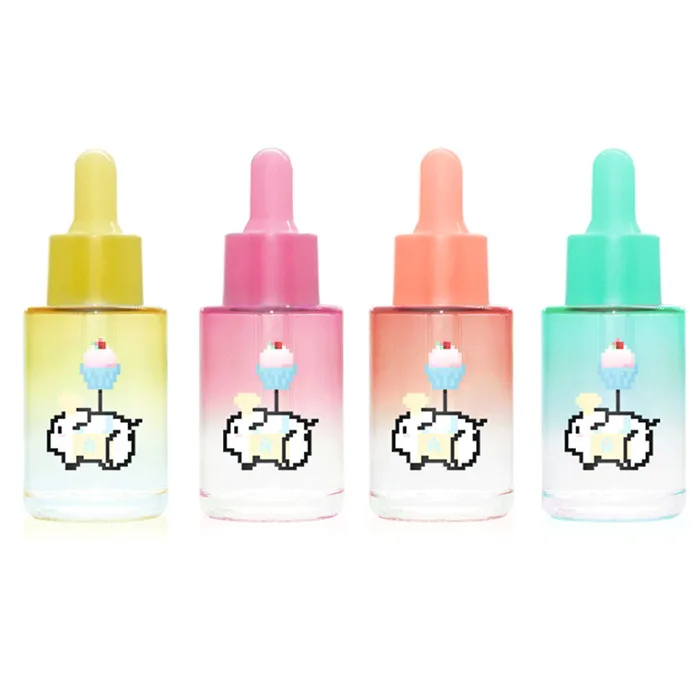 Golden UV Coated Glass Dropper Bottles Medicine Dropper Bottles with Glass Pipette for Essential Oil,Parfums,Fragrance