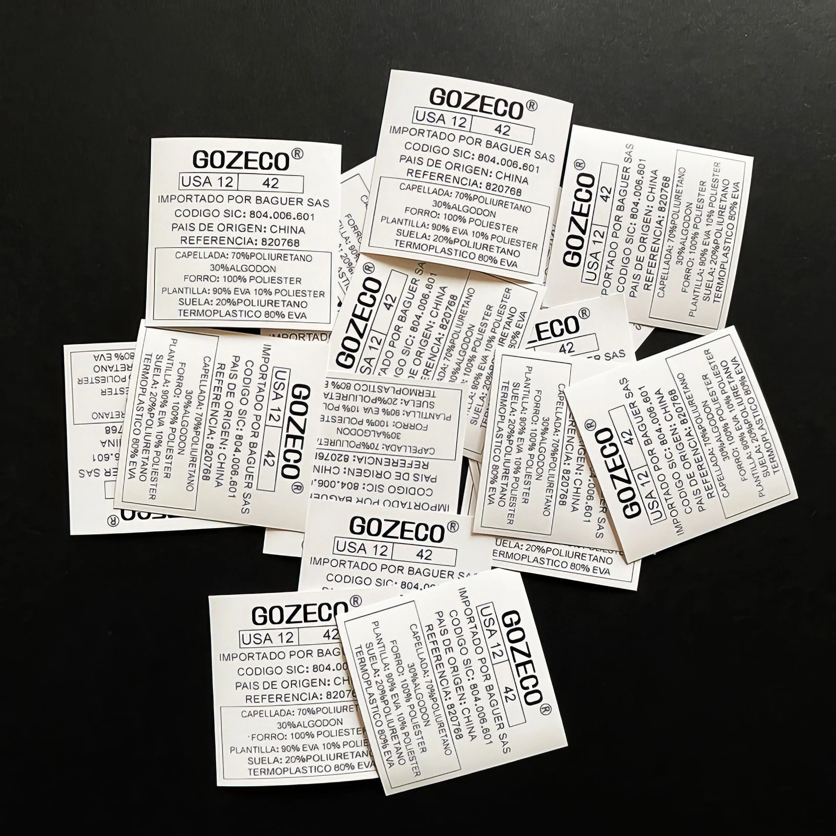 Durable High-Temp Resistant TPU Hot Melt Adhesive Labels for Clothing Care & Sports Shoe Tongues with Enhanced Waterproofing
