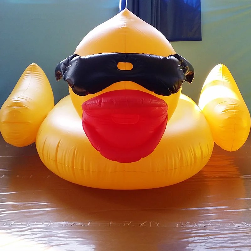 Swimming Ring Inflatable Floating Row Adult Inflatable Water Lounge Chair Large Adult Swimming Pool Yellow Duck