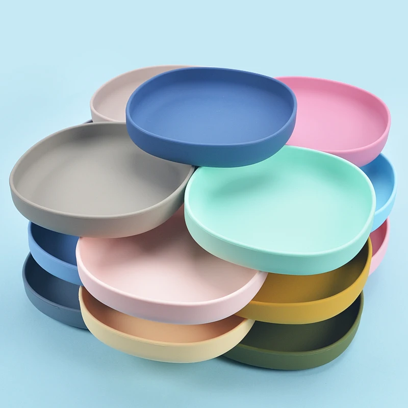 novedades 2023 High Quality Silicone Baby Feeding Set Cheap Price Food Plates Silicone Feeding Set Baby with Suction
