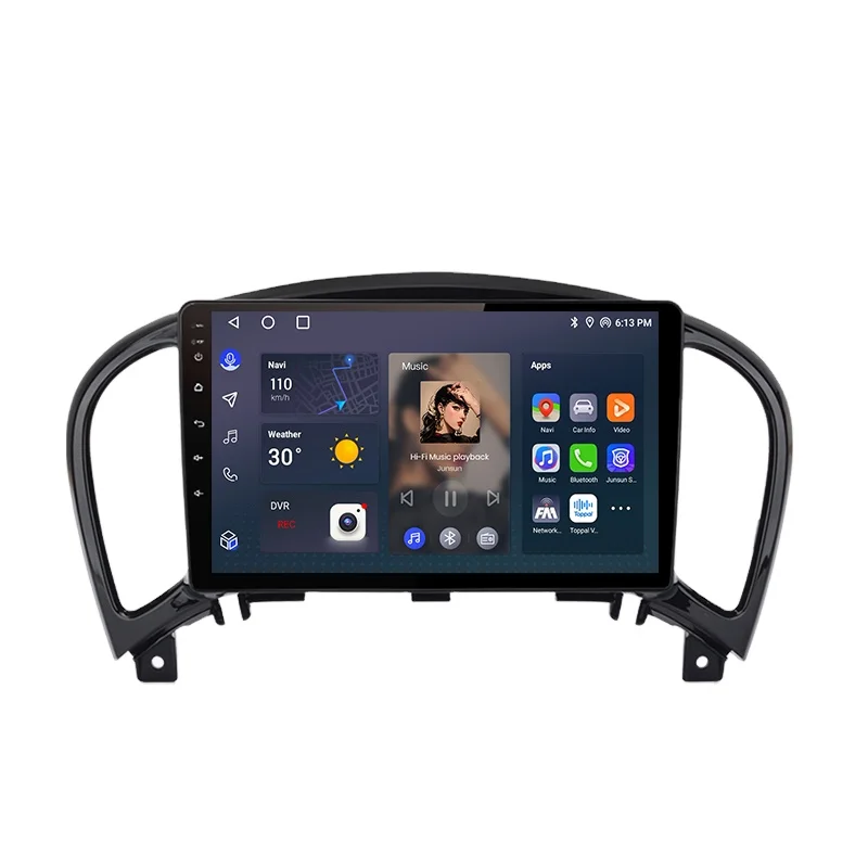 Беспроводная система CarPlay для Nissan Juke YF15 2010-2014 Android GPS навигация автомобильное радио мультимедийный автомобильный DVD-плеер Junsun V1 RU Stock