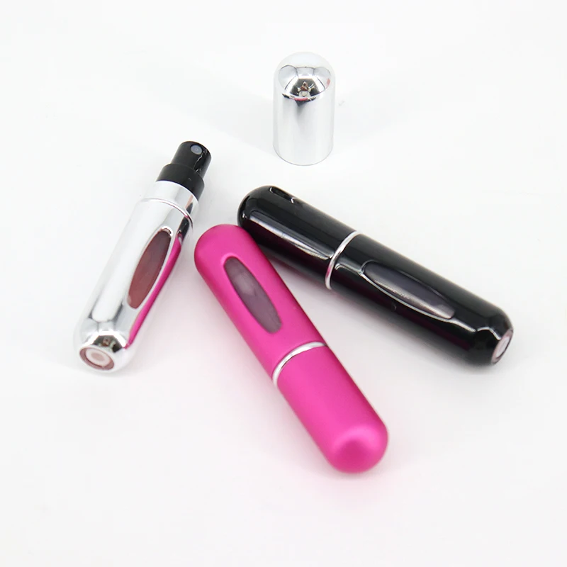 Hot Sale Empty 5Ml Colorful Perfume Atomizer Metal Mini Travel Portable Refillable Perfume Spray Bottle