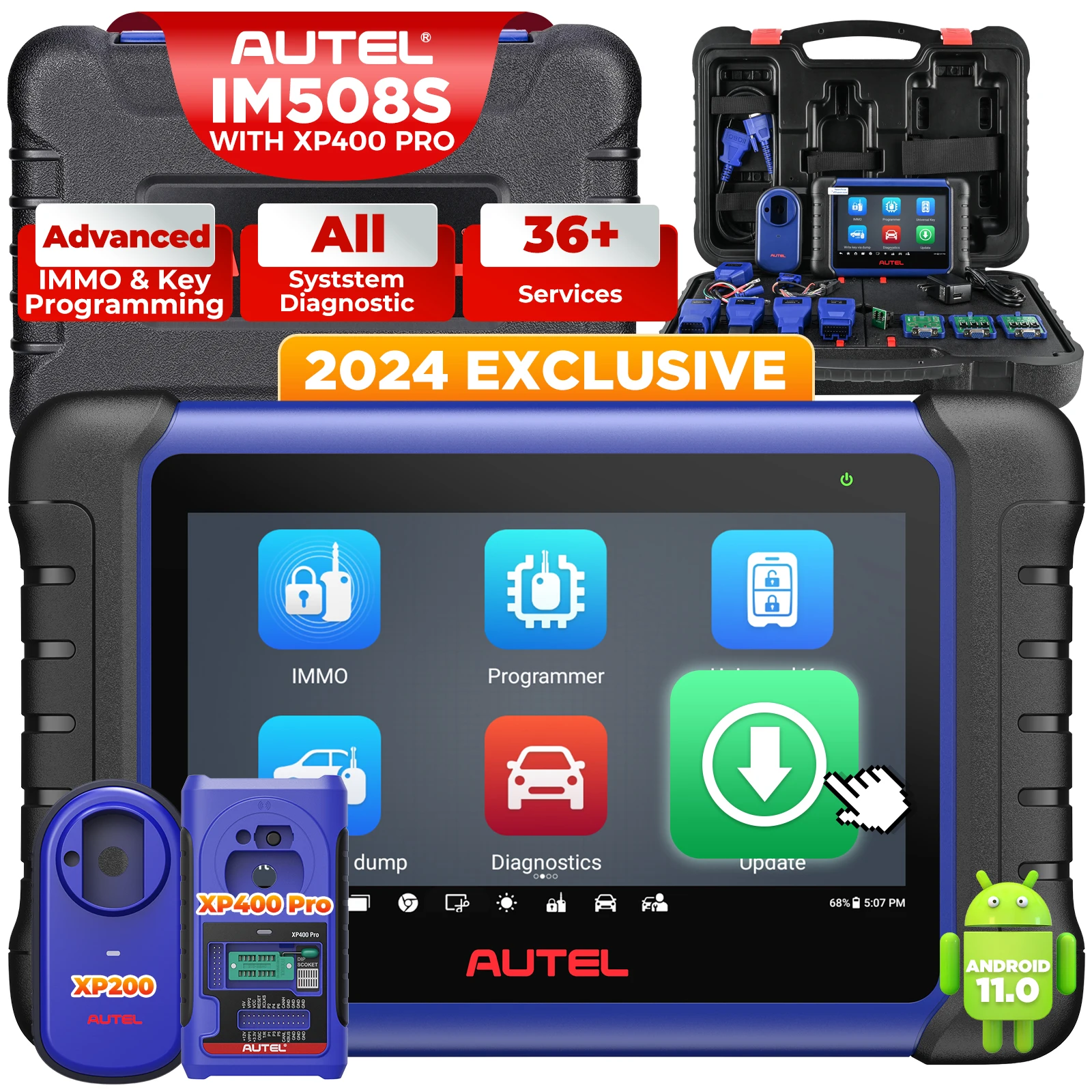 AUTEL IM508S PRO WITH XP400PRO Same as IM608 PRO II IM608S II Enhanced of IM508S IM508 IM608 vehicle diagnostic SCANNER tool