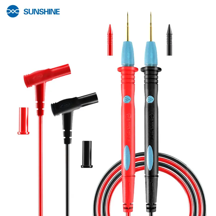 SUNSHINE SS-024A Супер жесткий проходит по всей длине) и очень острые нержавеющая сталь Золотая игла Цифровой мультиметр