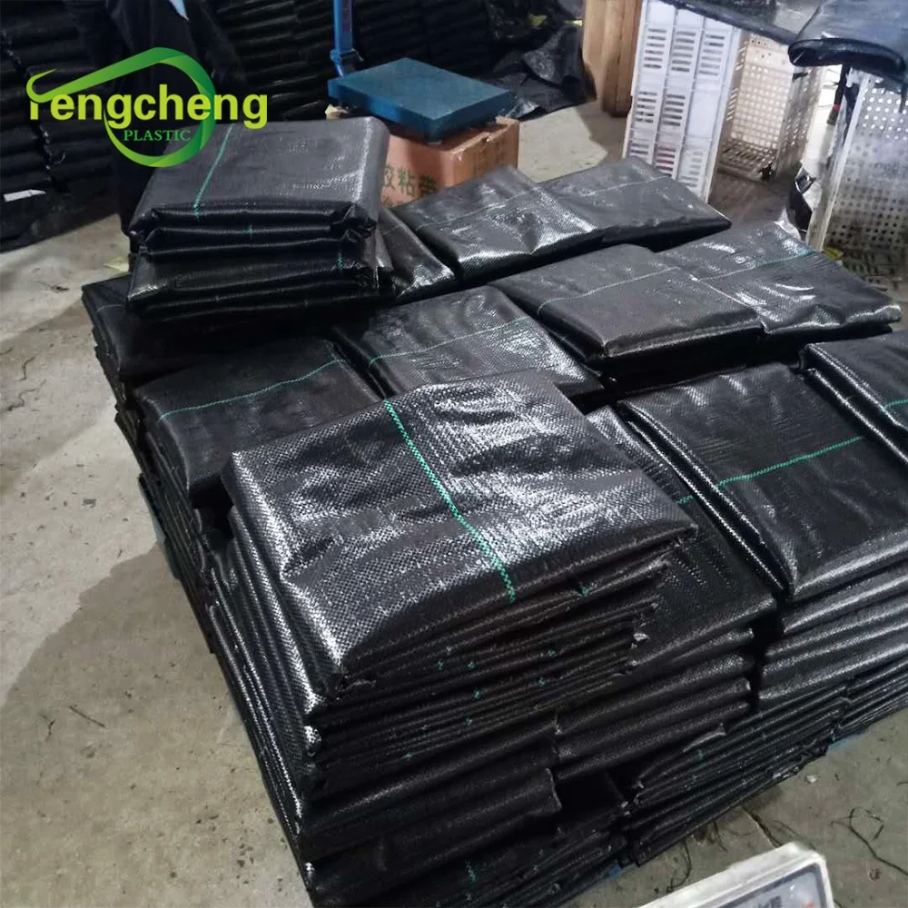 Wholesale Durable Tear-resistant Root Protection PP Woven Mulching Ground Cover Grass Control Fabric Mat For Garden
