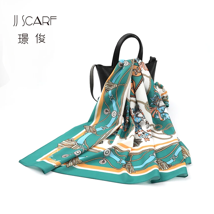 Оптовая продажа, Фабричный шифоновый женский большой квадратный мусульманский шарф