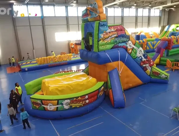 
inflatable freefall Inflatable Cliff Jump with air bag jump off game for kids sport 