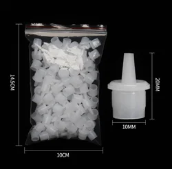 wholesale Grafting Eyelash Glue Bottle Stopper Replace Cork Eyelash Glue Bottle Mouth Sealing Plug Easy Replacement 100pcs/bag