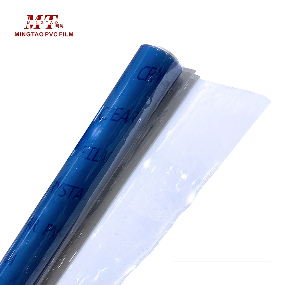 PVC clear plastic sheet roll soft super clear PVC plastic film plastic roll