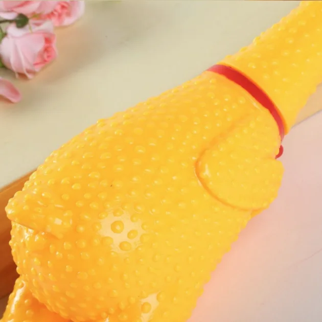 Funny Squeeze Soft Pvc Screaming Sound Chicken Toy Cooing Cock Animal Bathing Toys