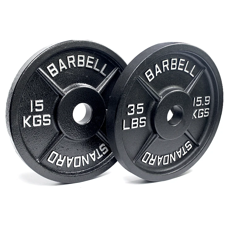 Gym Equipment Free Weights Standard Cast Iron Weight Plates for Strength Training