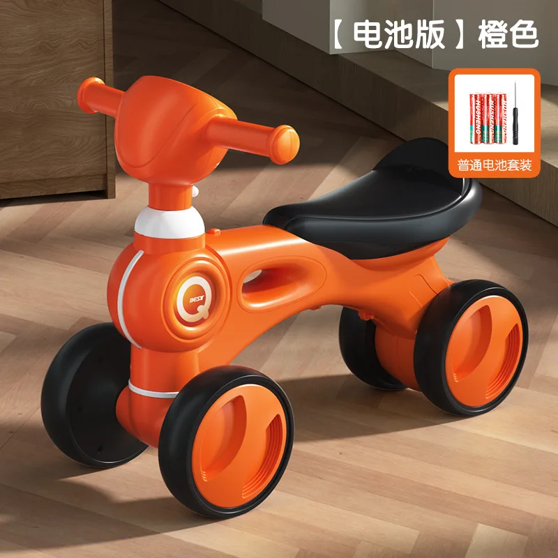 Best Selling Kids Factory Price Plastic Mini Foot Pushed Car for Kids Balance Bike Baby Walker Car With Music Light