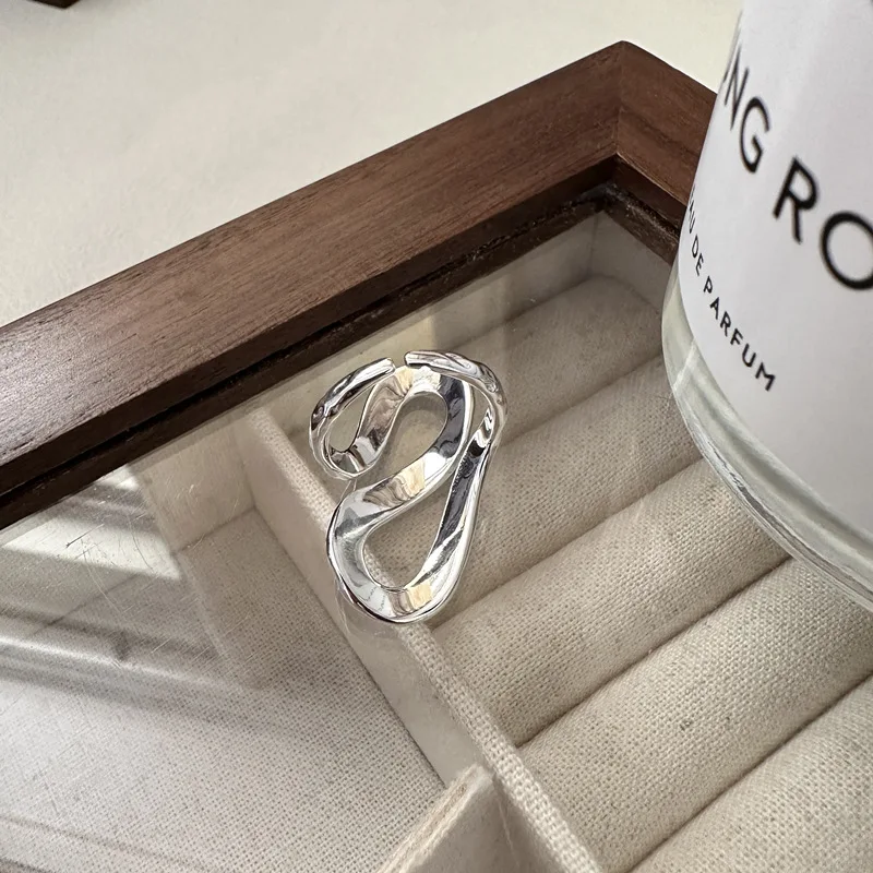 925 sterling silver fashion ring fashionable South Korea heavy industry ring wholesale