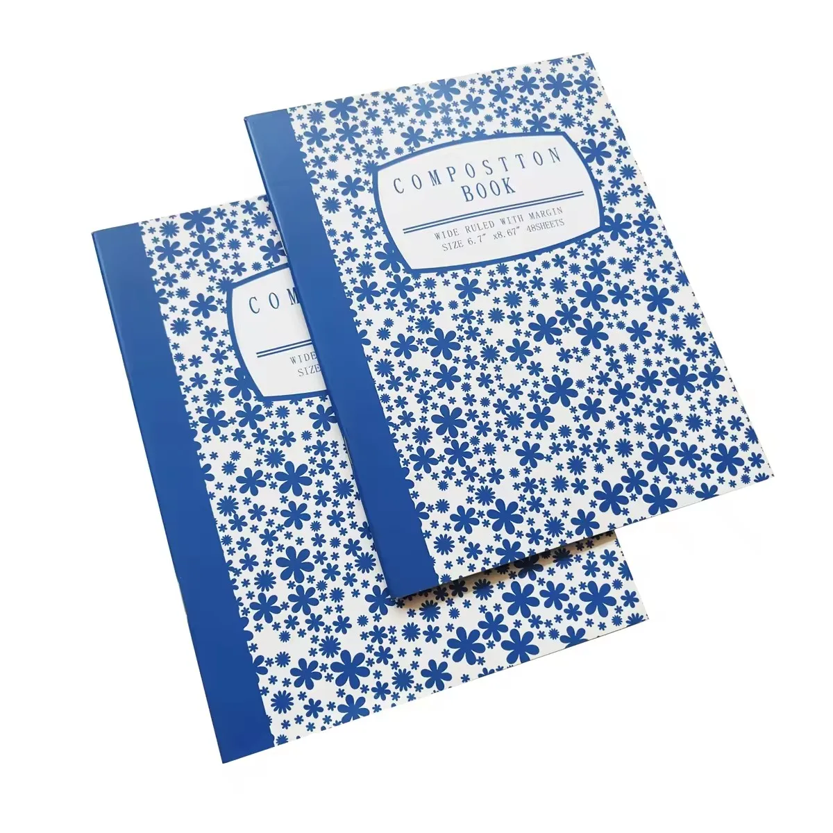 Custom Printing Wholesale Stapled Binding Exercise Book Single Lined Composition Notebook