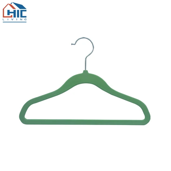 Chic Wholesale Household High Quality Custom Hangers Velvet Non-slip Kids Hangers for Clothes