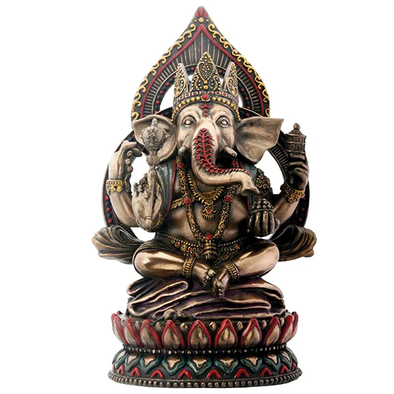 Custom shaped resin figurine Ganesha polyresin hindu god idols statue