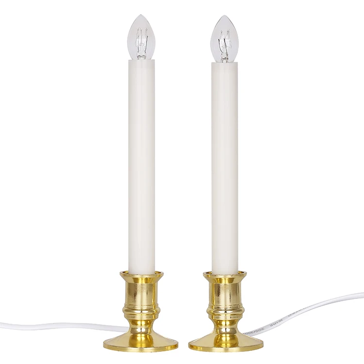 led tungsten lamp flameless electronic taper filament candle light with Intelligent filament chip