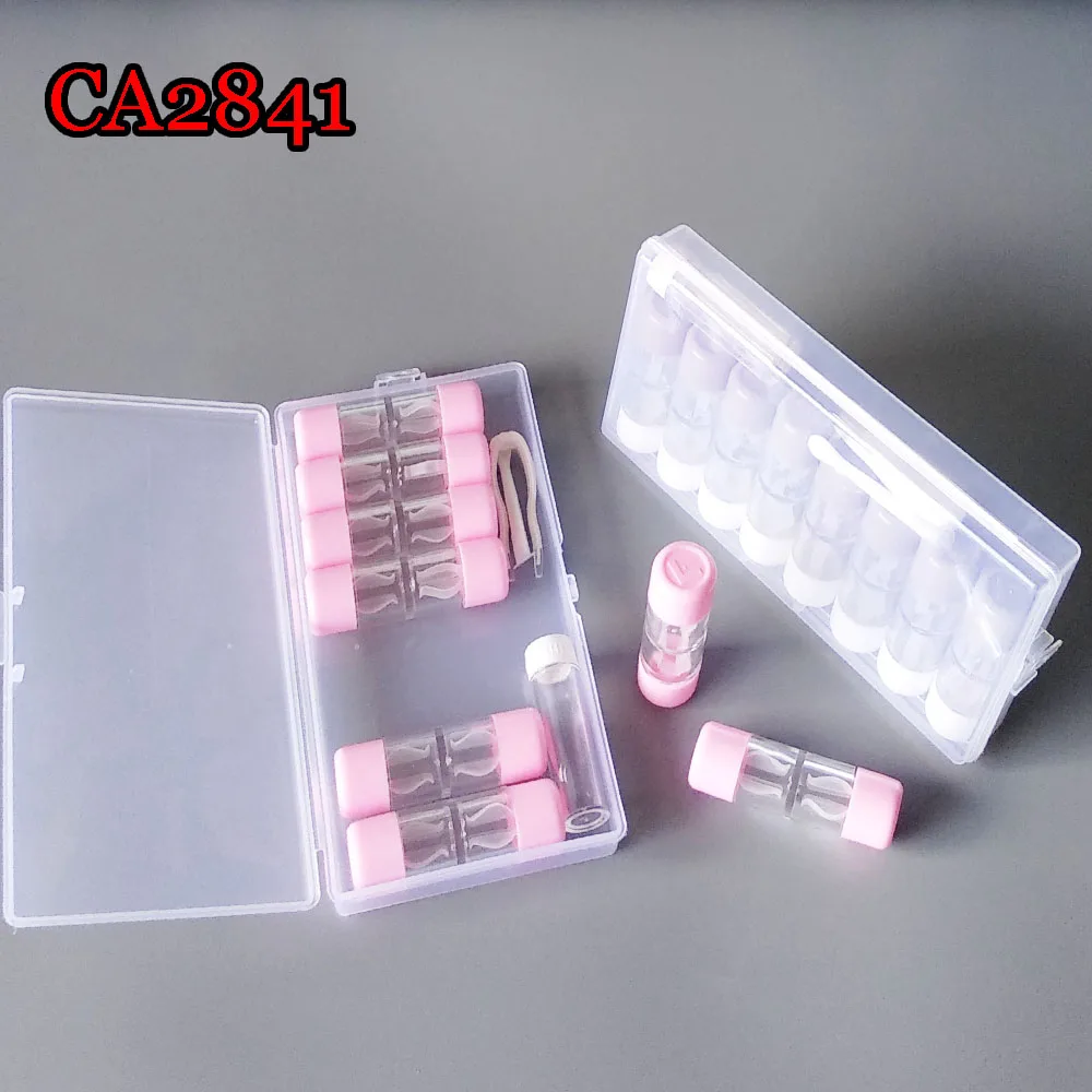 contact lens case, hard and soft tube small tracel box 8PCS set CA2841