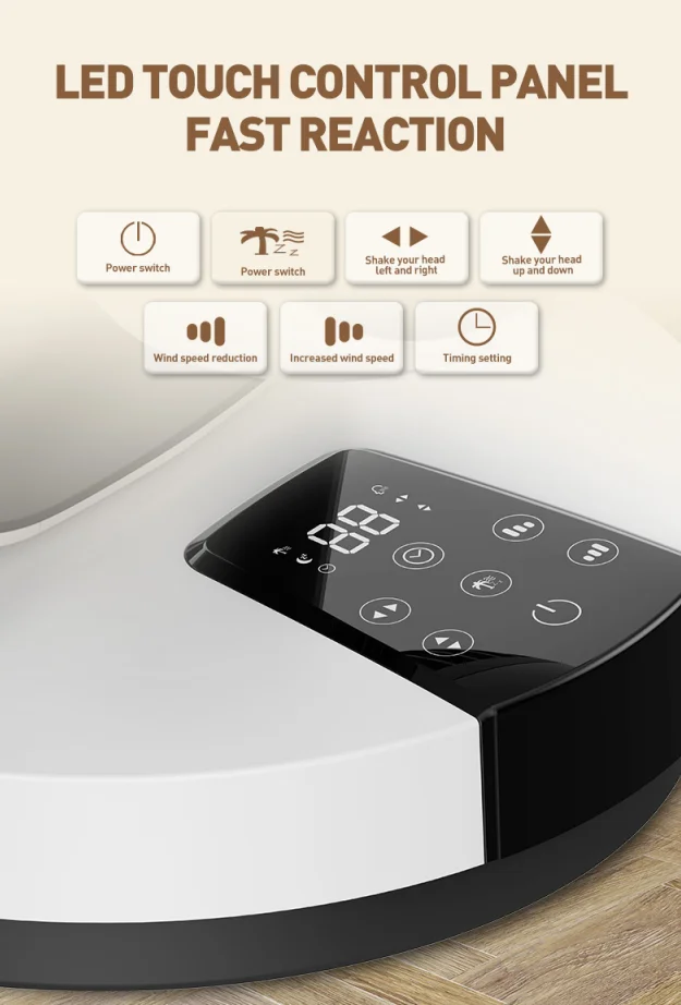 2022 New-Arrival High Quality 3D Oscillation DC Motor Silent Table Air Circulator Fan