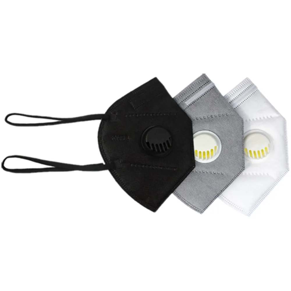 GB2626-2019 Disposable KN95 Mask Head-loop Respirator Face Mask Comfortable Headband Style KN95-Masks with Breathing Valve