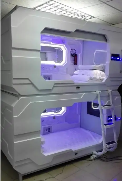 Best Selling Newest Soundproof Capsule Hotel Cabin Unique Sleeping Pod Capsule Luxury Space Sleeping Pods Made From China