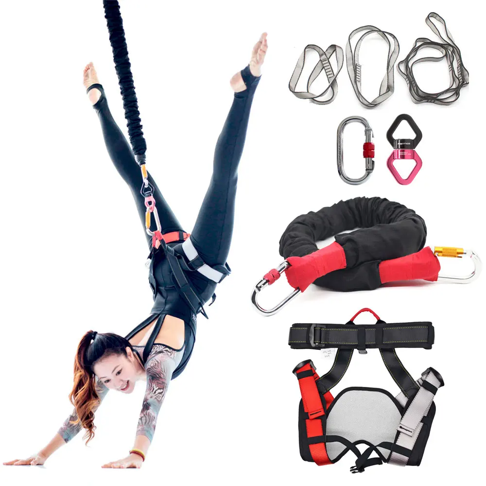 Updated Version Bungee Cord Full Set Home Gym Bungee Dance Fitness Bungee Cords Set