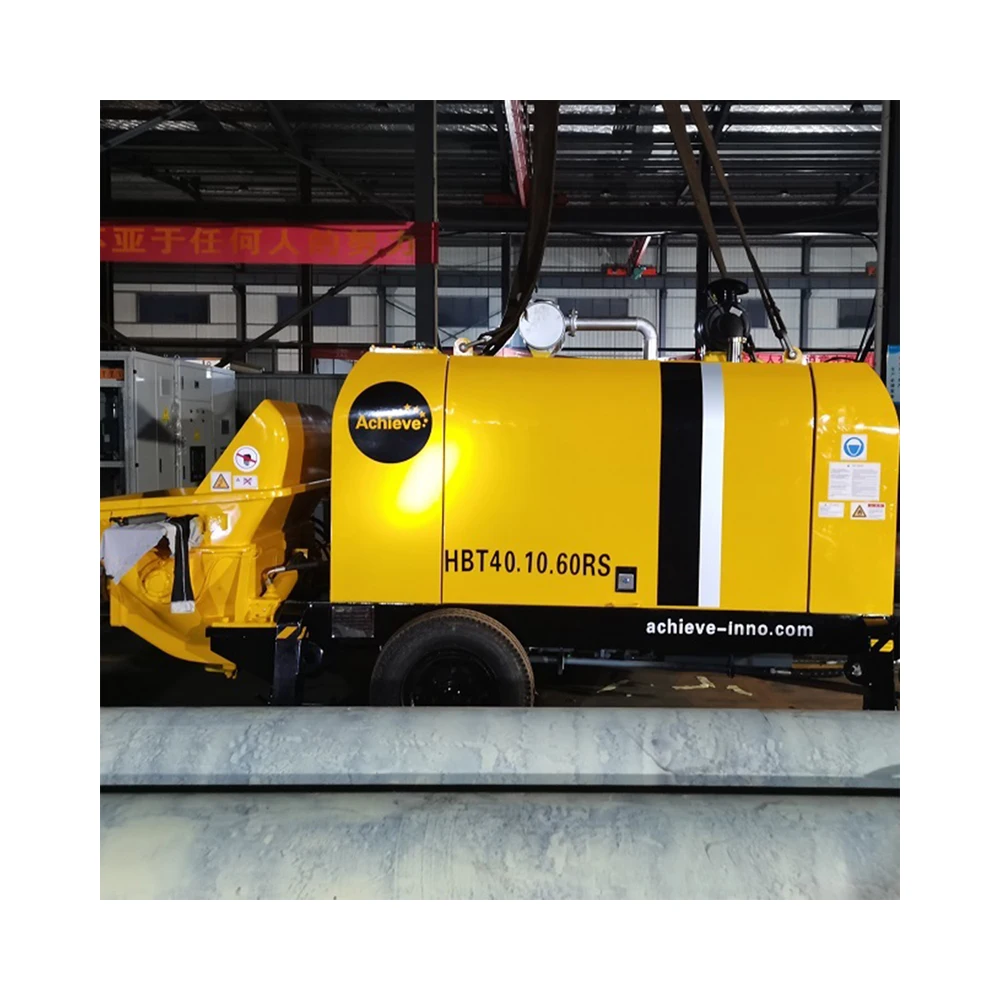 Wholesale HBT40.10.60RS concrete fixed pump trailer pump customized 40m3/h mobile trailer