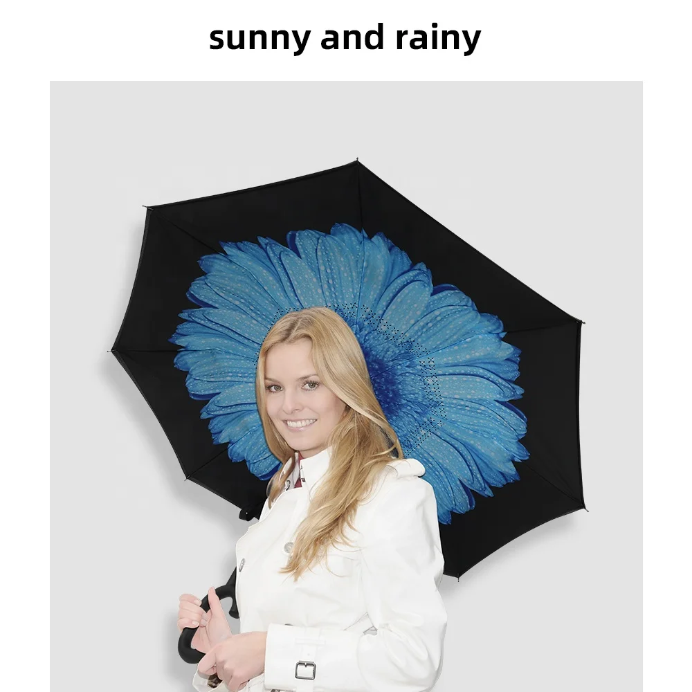 Inverted Umbrella Factory Directly Wholesale Customizable Logo Cute Rain Buy Rain Hight Quality Umbrella