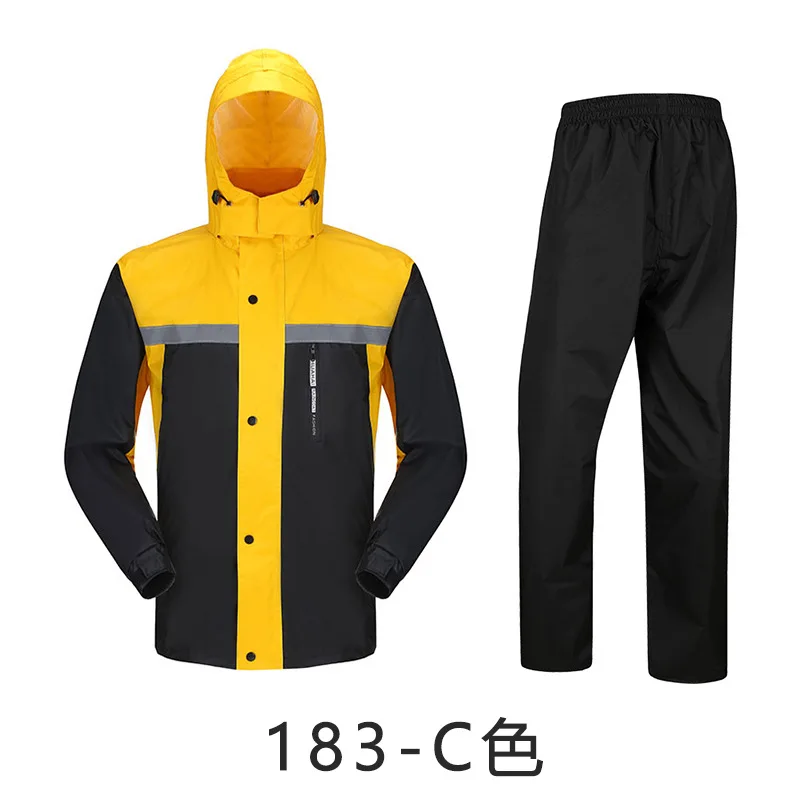 Durable  Waterproof Reusable Custom adult rain coat cycling motorcycle man rain suit